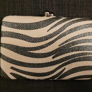 Wallet/Clutch.  Zebra Like Print.